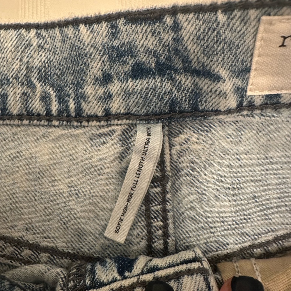 Rag & Bone - Featherweight Sophie High-Rise Full Length Ultra Wide Jeans - Picture 5 of 14